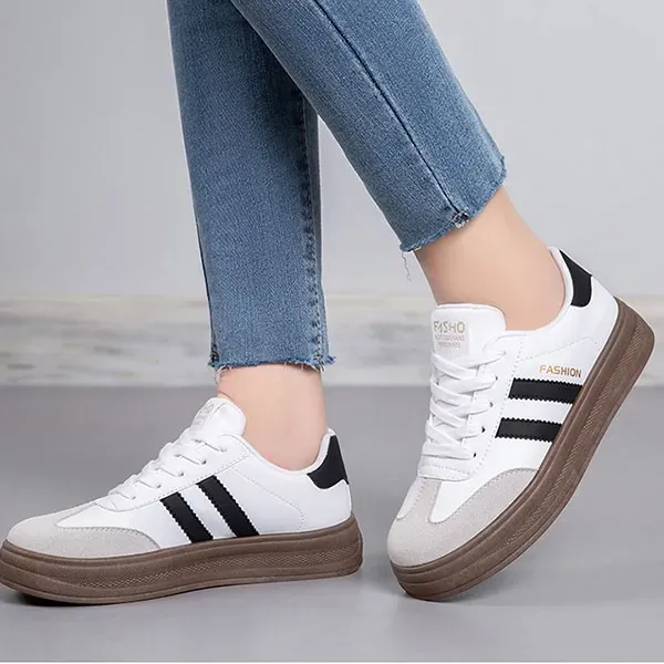 Classic Striped Chunky Sneakers