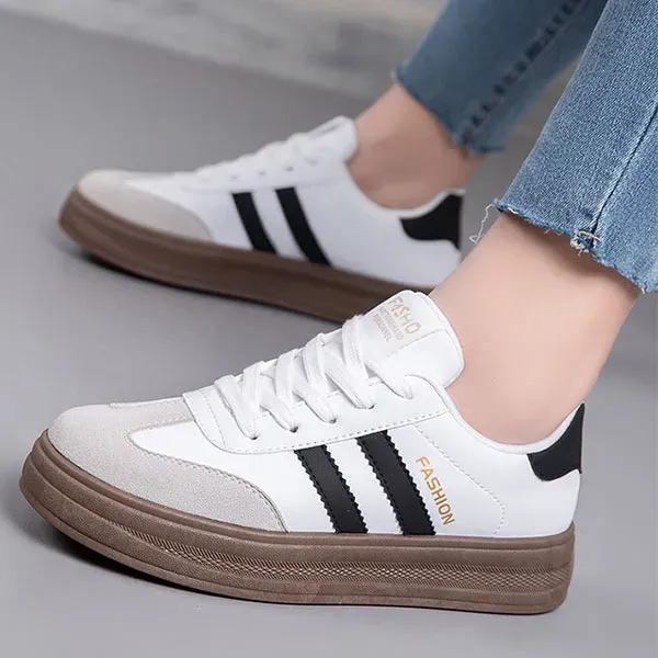 Classic Striped Chunky Sneakers