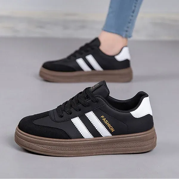 Classic Striped Chunky Sneakers