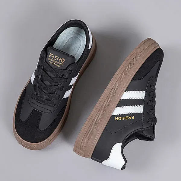 Classic Striped Chunky Sneakers