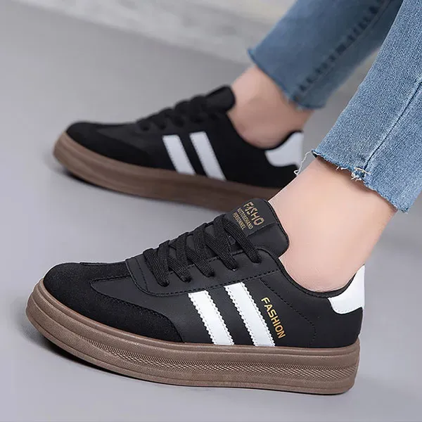 Classic Striped Chunky Sneakers