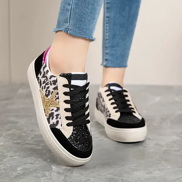 Glitter Star Lightweight Sneakers
