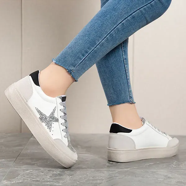 Glitter Star Lightweight Sneakers