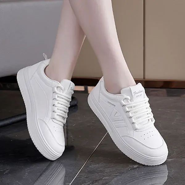 Lightweight Synthetic PU Casual Sneakers