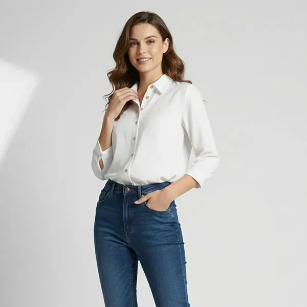 Casual Button-Up Long Sleeve Shirt