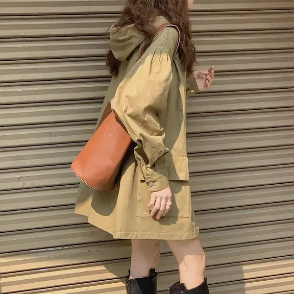 Casual Lightweight Hooded Button-Up Jacket