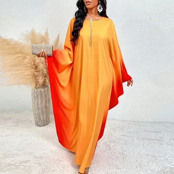 Elegant Sunset Flow Maxi Dress