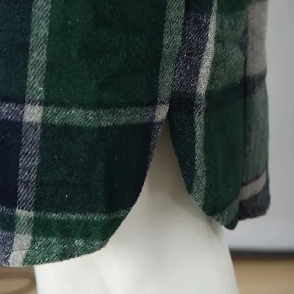 Cozy Plaid Pattern Longline Coat