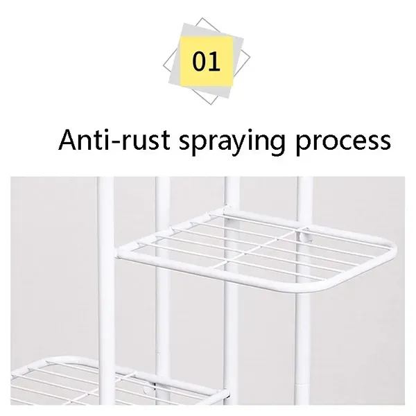 Foldable Metal Pot Rack Space Saver