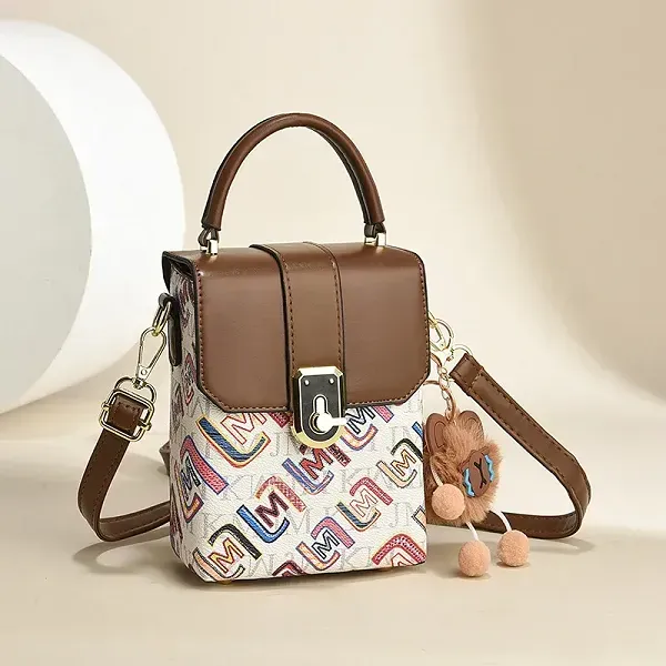 Thumbnail of Cute Mini Bag with Letters and Bear Charm