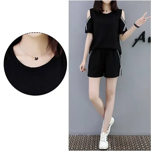 Chic Plaid Short Sleeve Two-Piece Set