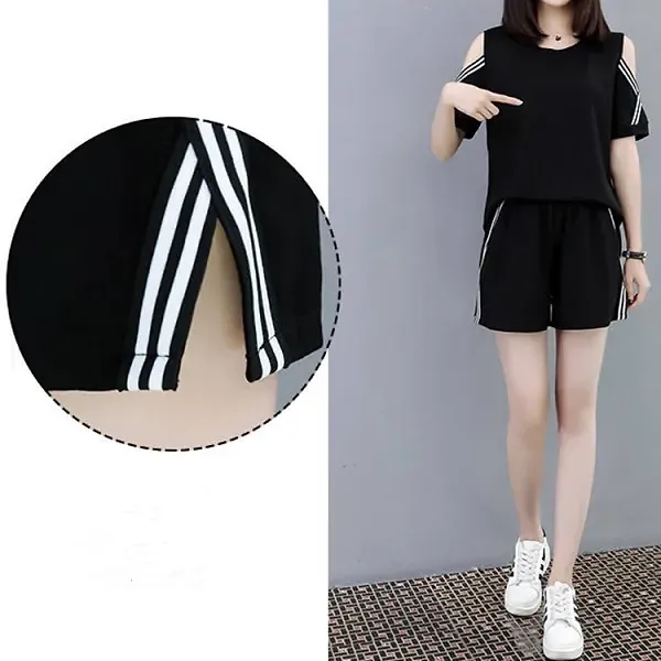 Chic Plaid Short Sleeve Two-Piece Set