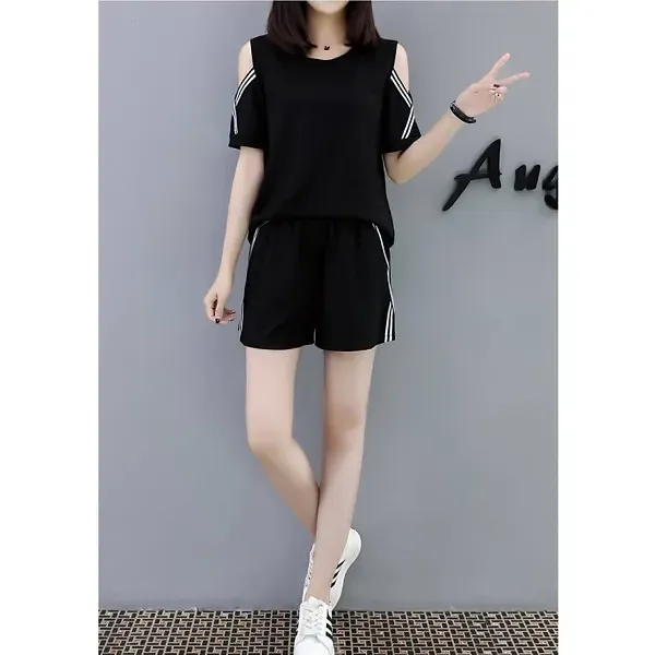 Chic Plaid Short Sleeve Two-Piece Set