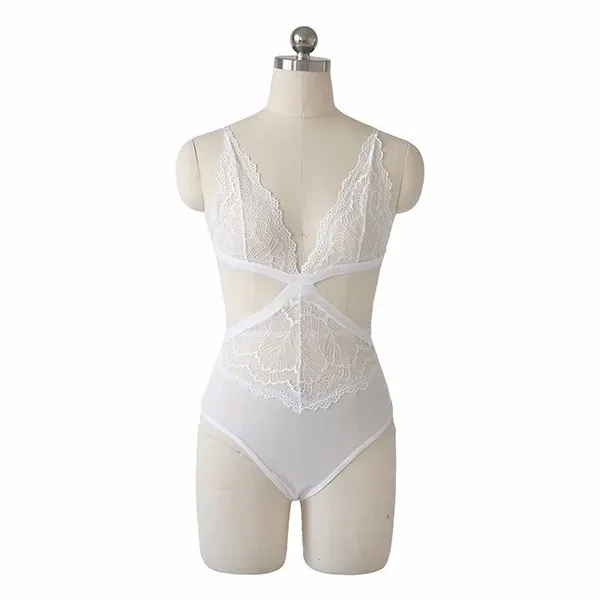 Slim Fit Floral Design Bodysuit