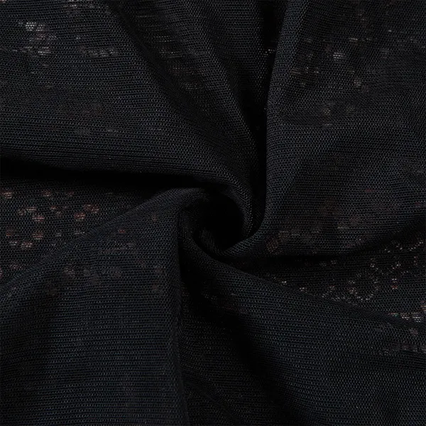 Textured Lace Sheer Sleeve Bodysuit