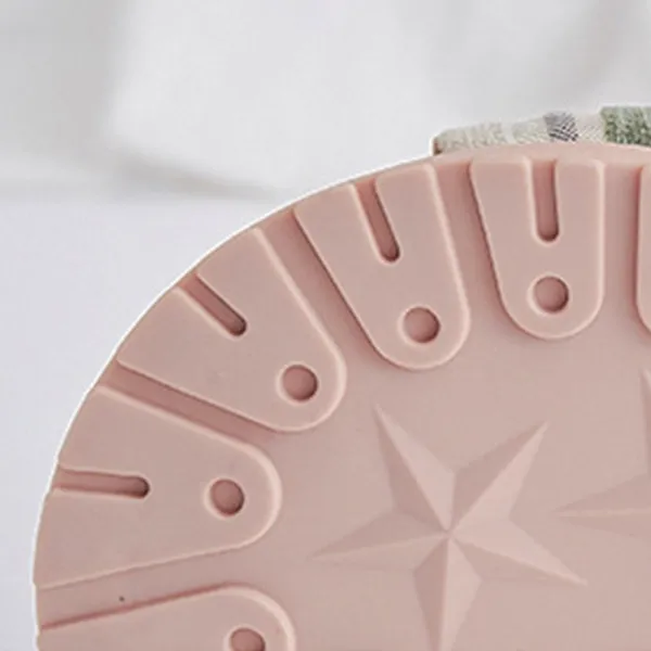 Gray Striped Knot Detail Canvas Slides