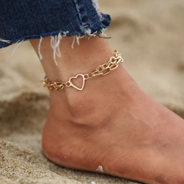 Golden Braided Bohemian Anklet