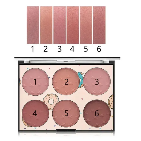 Thumbnail of Miss Rose 6 Colors Blush Glow Kit - Natural Cheek Palette