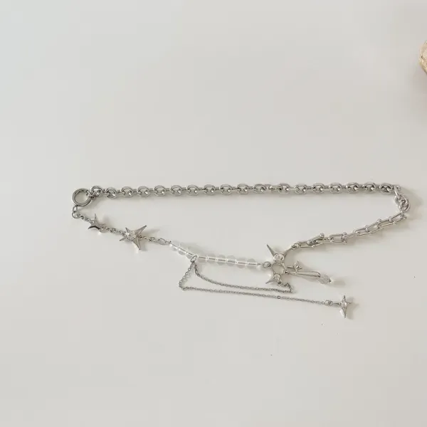 Crystal Braided Choker Necklace