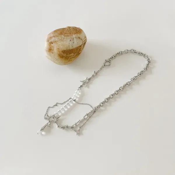 Crystal Braided Choker Necklace