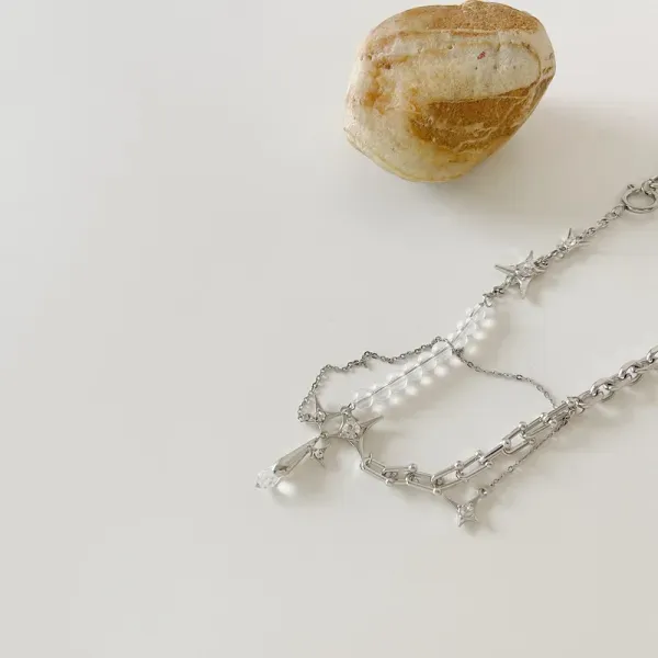 Crystal Braided Choker Necklace