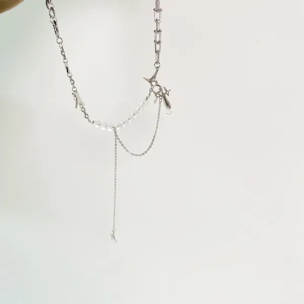 Crystal Braided Choker Necklace