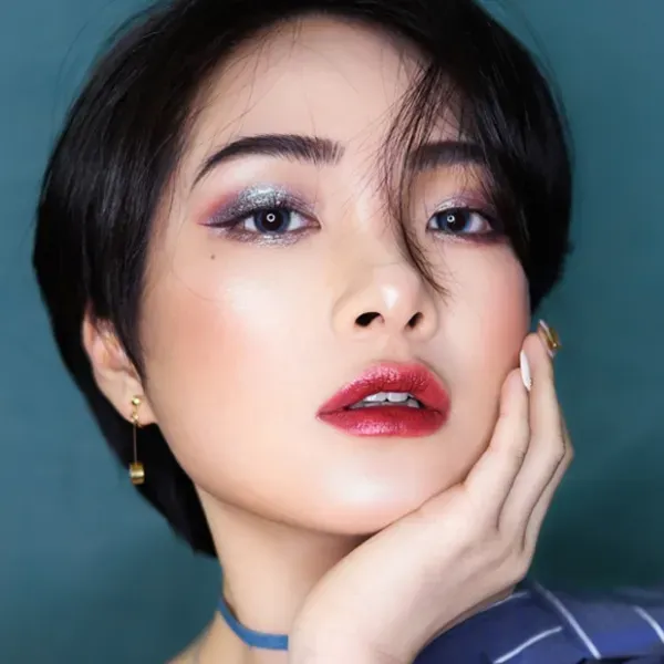 NOVO Single Glitter Eyeshadow Compact with Mirror