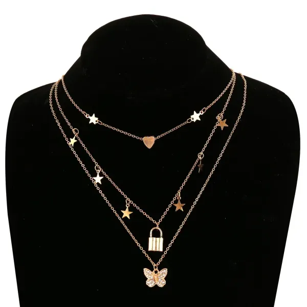 Thumbnail of Glamour Multi Layer Crystal Necklace
