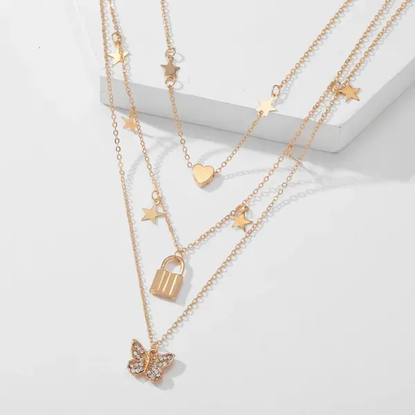 Glamour Multi Layer Crystal Necklace