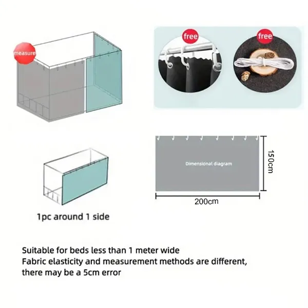 Flamingo Print Bunk Bed Privacy Curtain