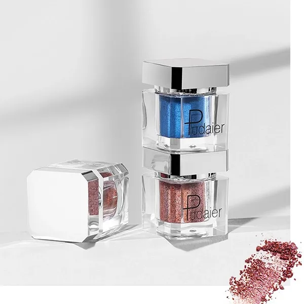 Thumbnail of Glittery Purple Face Grooming Dust Natural Eye Makeup for Disco Vibes