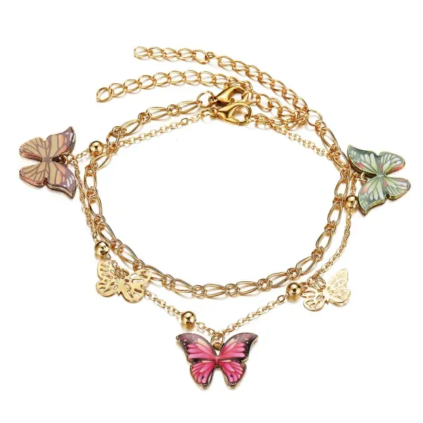Golden Braided Butterfly Bracelet