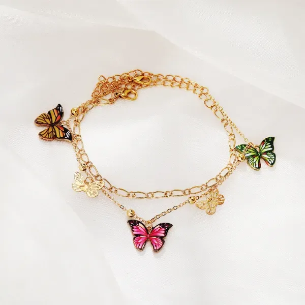 Golden Braided Butterfly Bracelet