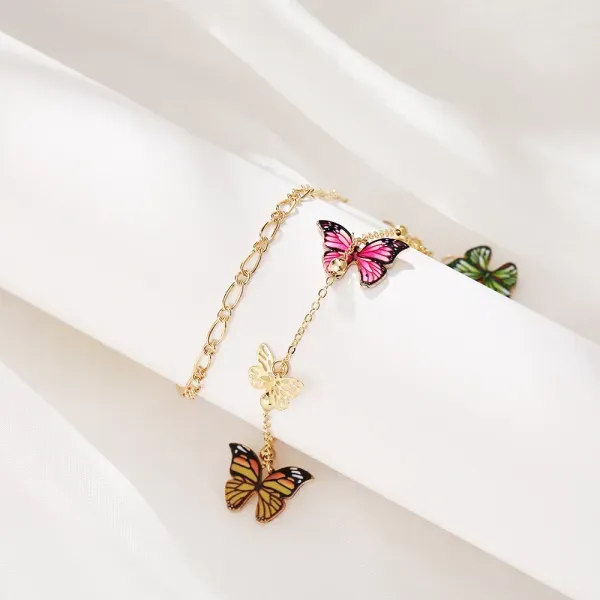 Golden Braided Butterfly Bracelet