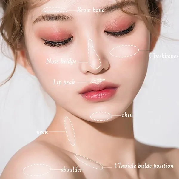 Minshzee 4-Color Face Sculpting and Glow Palette