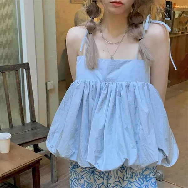 Loose Fit Spaghetti Strap Tunic Top