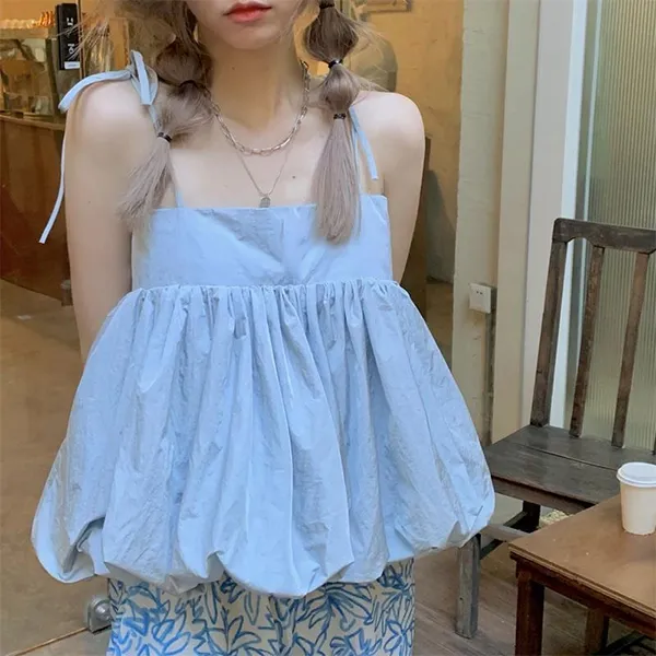 Loose Fit Spaghetti Strap Tunic Top