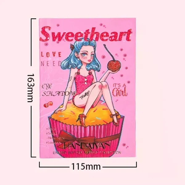 Thumbnail of Glittery Multi Color Eyeshadow Palette Oil Free Full Coverage Foldable