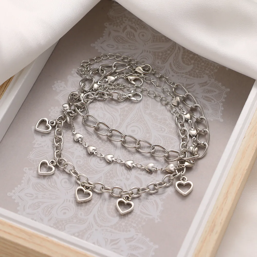 Sparkling Silver Boho Beach Anklet