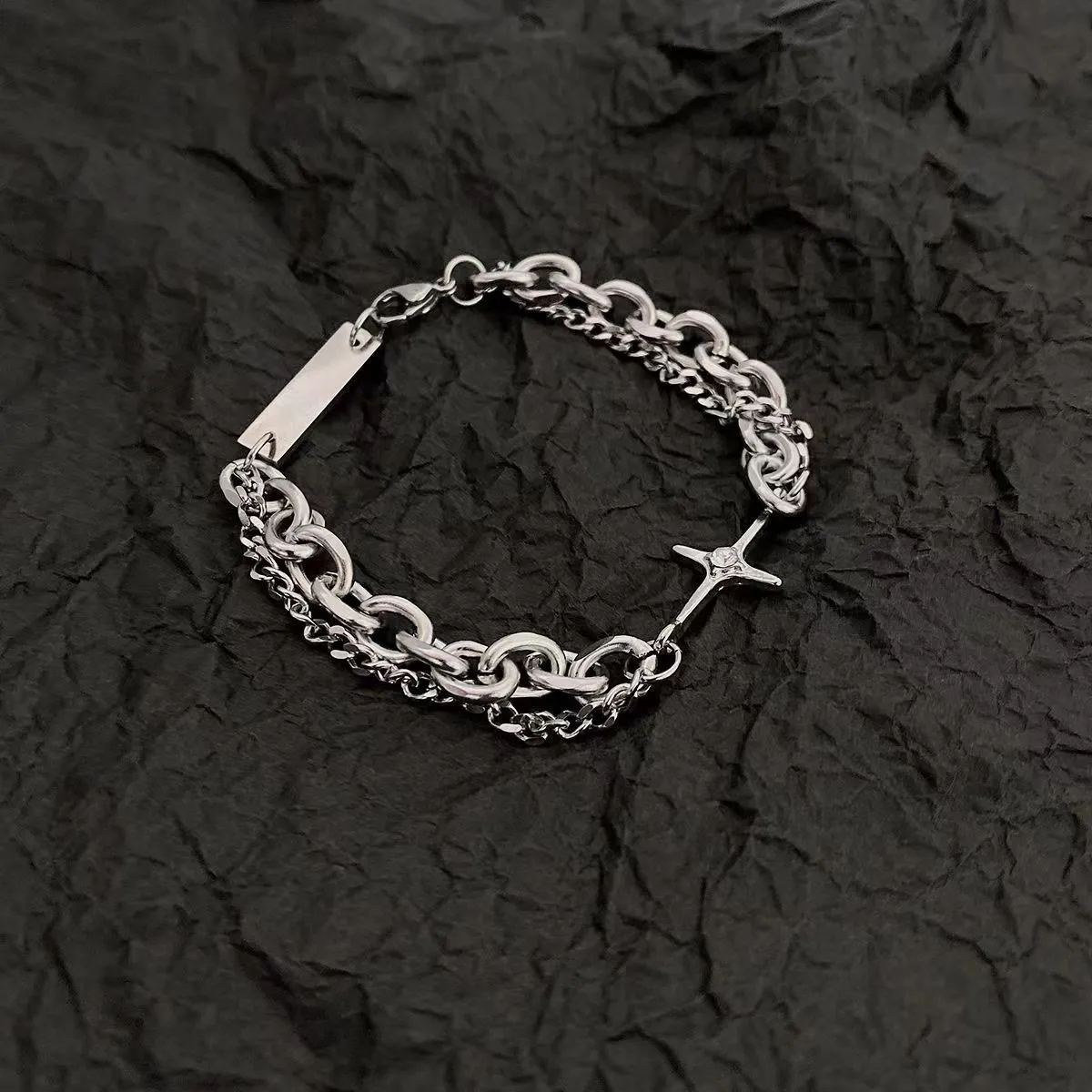 Elegant Silver Plated Chain Bracelet