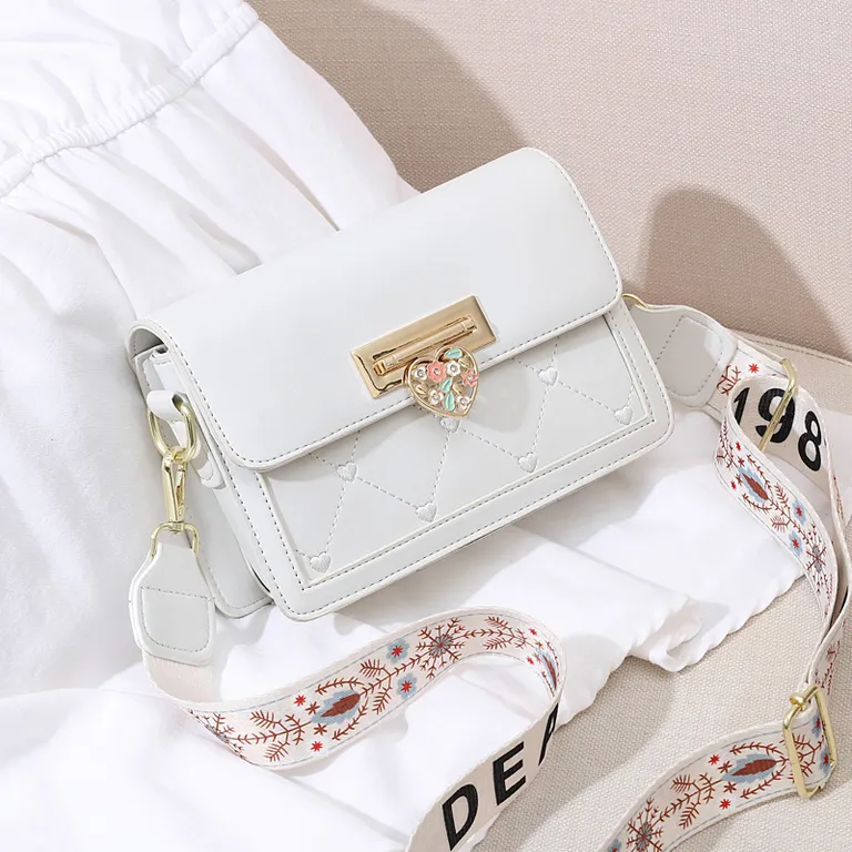 Thumbnail of Ladies Bag With Heart Lock And Two Straps