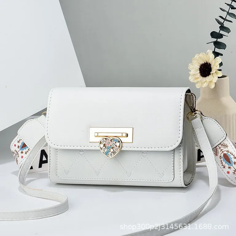 Thumbnail of Ladies Bag With Heart Lock And Two Straps