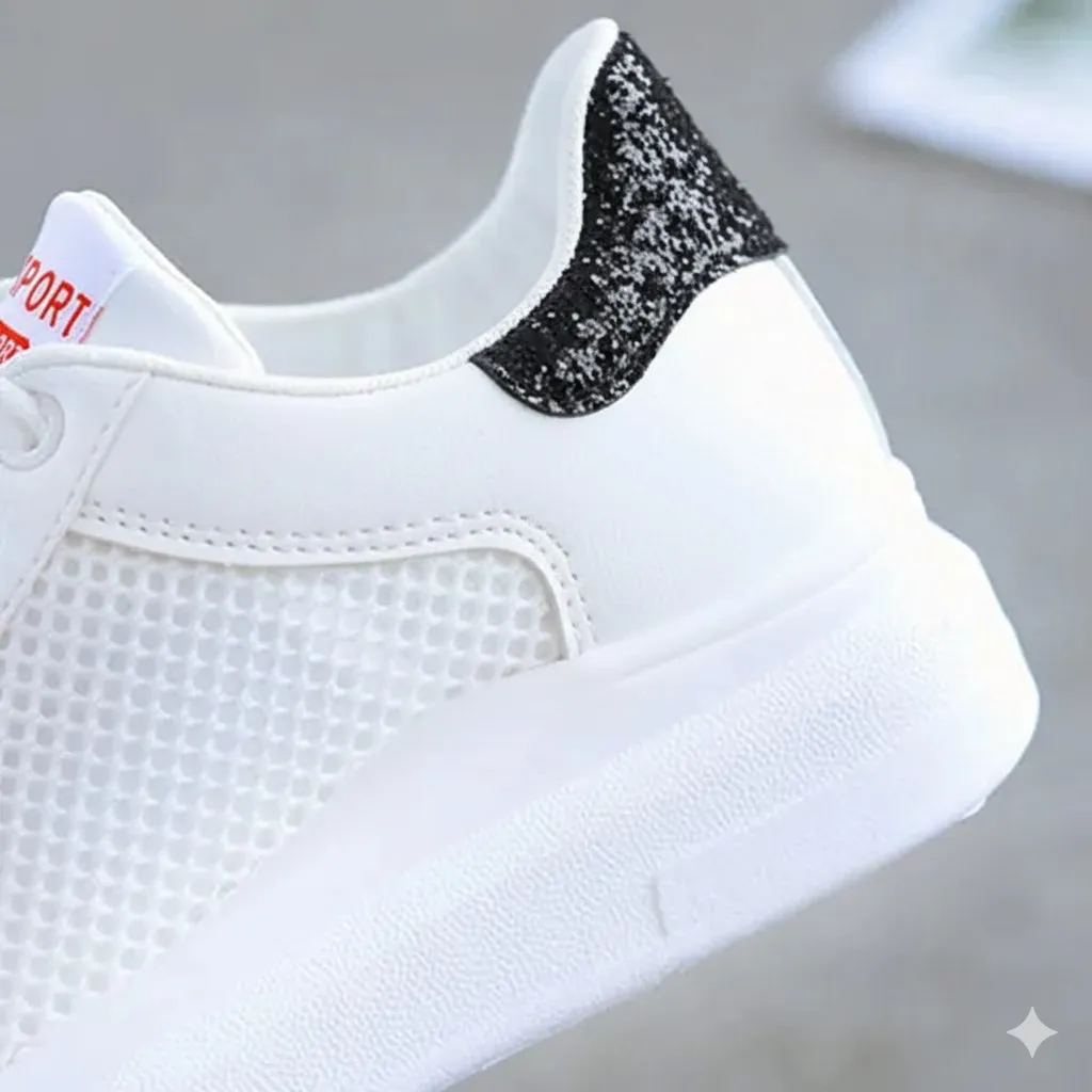 صورة مصغرة لـ Breathable Mesh Panel Platform Sneakers