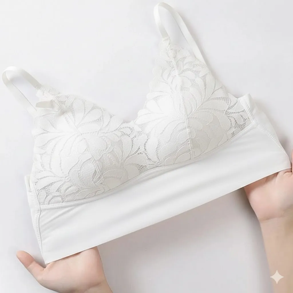 Floral Lace Padded Adjustable Bra