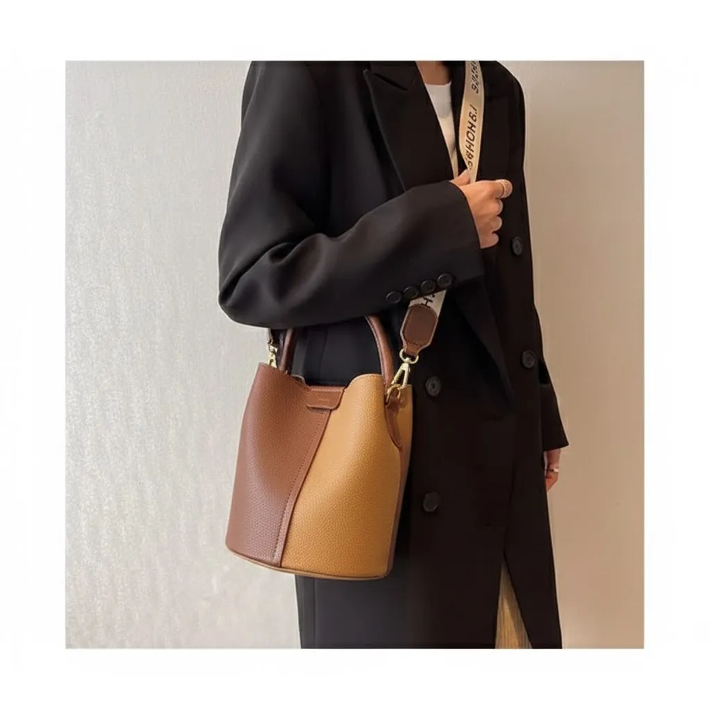 Thumbnail of Trendy Women’s Crossbody and Shoulder Bucket Bag