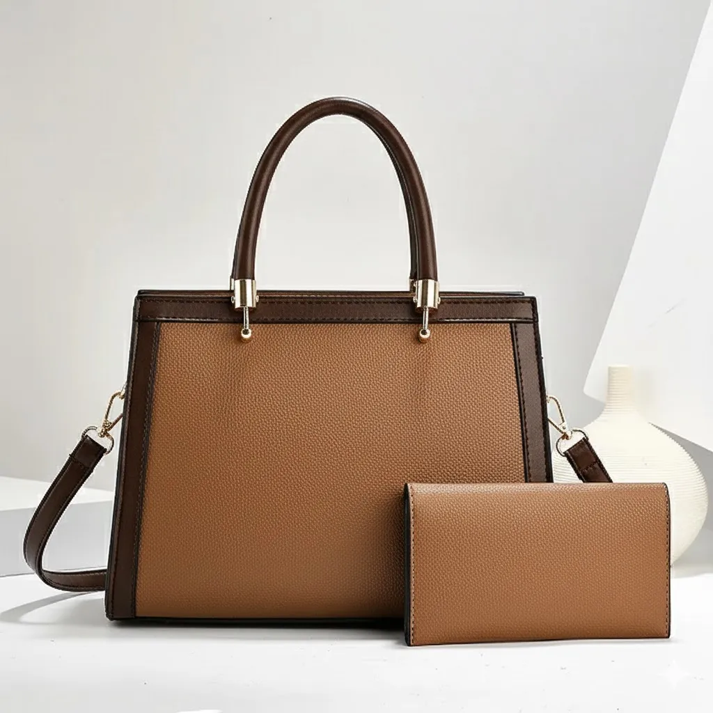 Classic 3-Piece Handbag Set with Wallet