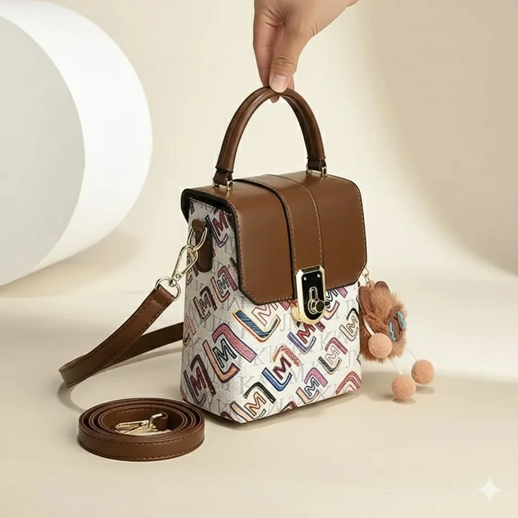 Thumbnail of Cute Mini Bag with Letters and Bear Charm