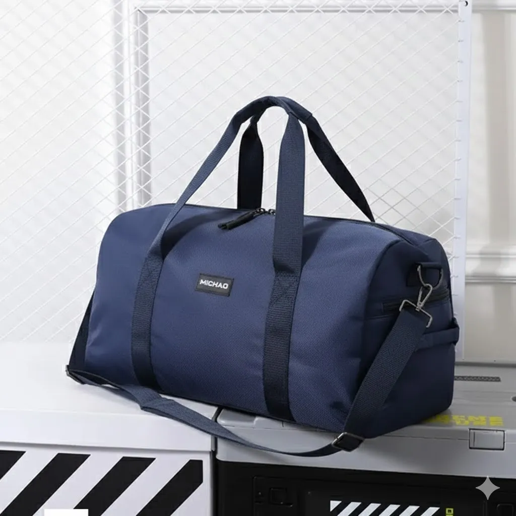 Large Travel And Gym Duffle Bag With Side Pocket