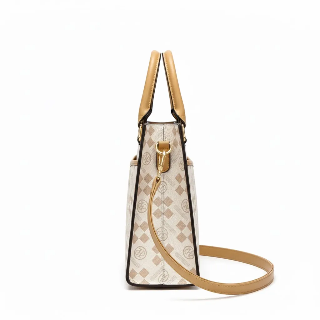 Classic Patterned Square Handbag