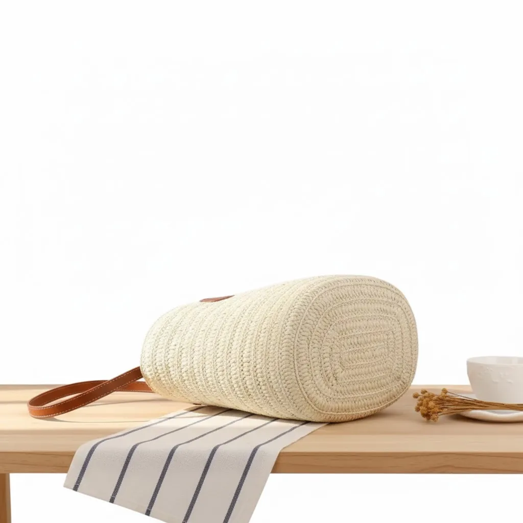 Thumbnail of Stylish Straw Beach Tote Bag